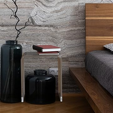 Modern side table with sleek design for contemporary living room